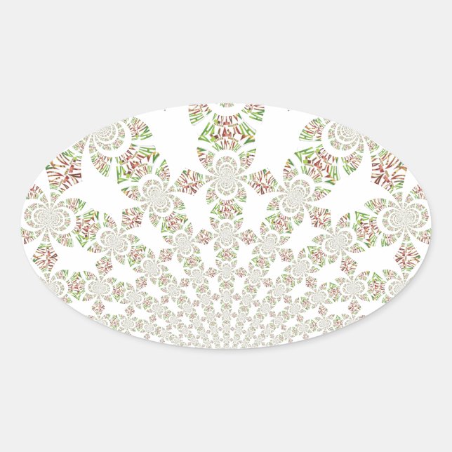 Pegatina Ovalada Diseño único de Hakuna Matata: Serene Vibes (Anverso)