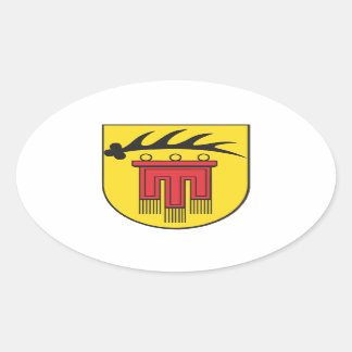 Pegatina Ovalada Distrito administrativo Böblingen escudo de armas