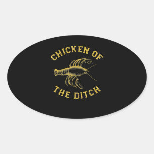 Pegatina Ovalada Ditch Cajun Food Mudbag Regalo