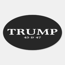 PEGATINA OVALADA DONALD TRUMP OVAL BUMPER STICKER