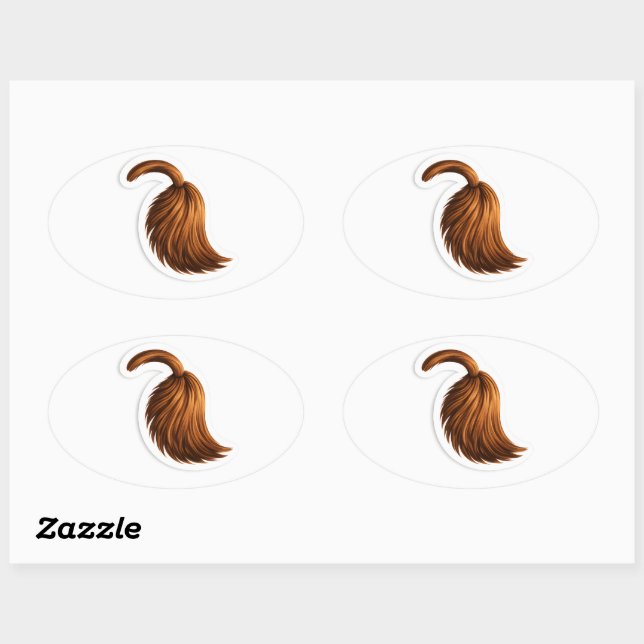 Pegatina Ovalada Donkey tail mini sticker sheet for party bag (Hoja)