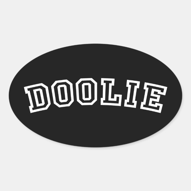 PEGATINA OVALADA DOOLIE (Anverso)