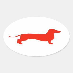 Pegatina Ovalada Doxión rojo