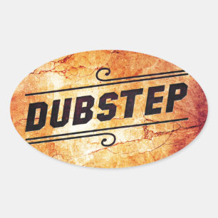 Pegatina Ovalada Dubstep