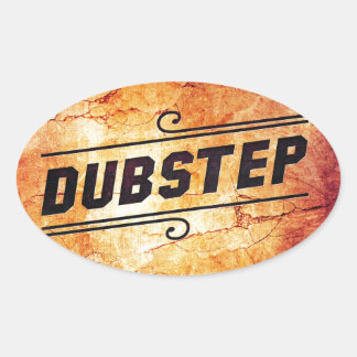 Pegatina Ovalada Dubstep