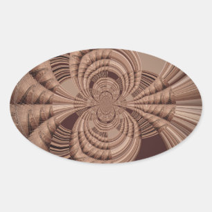 Pegatina Ovalada Earthy Hakuna Matata Art Print