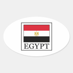 Pegatina Ovalada Egipto