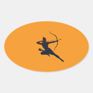 Pegatina Ovalada El eterno resplandor de Dussehra - Shree Ram