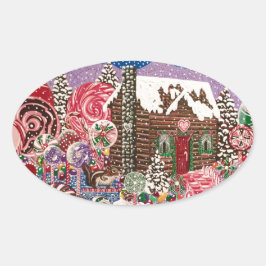 Pegatina Ovalada El mundo de Peppermint de la Sra. Elizabeth