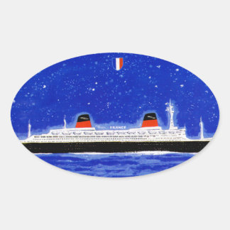 Pegatina Ovalada El nuevo ss Francia