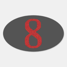 EL NÚMERO 8 EN ROJO