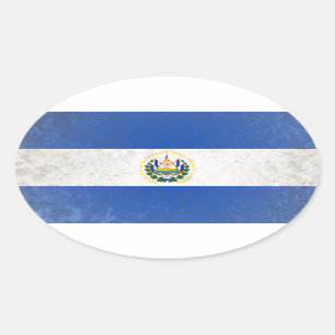 Pegatina Ovalada El Salvador