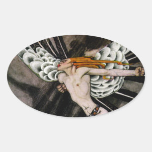 Pegatina Ovalada El viento del norte