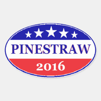 Pegatina Ovalada Elecciones de PINESTRAW 4 presidente 2016