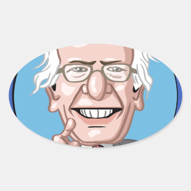 Pegatina Ovalada Elecciones presidenciales de 2016 (Anverso)