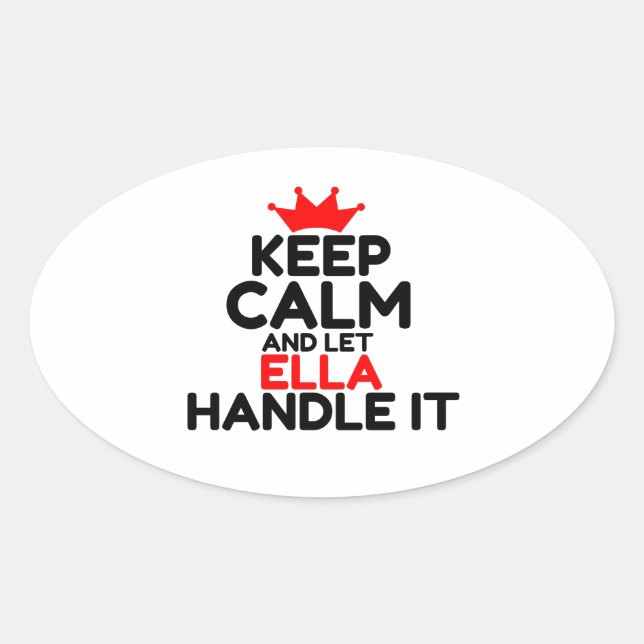 PEGATINA OVALADA ELLA (Anverso)