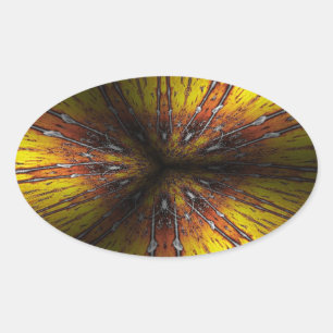 Pegatina Ovalada emoción total