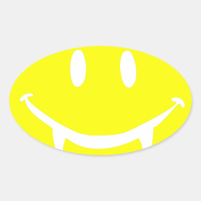 Pegatina Ovalada emoji de vampiro dracula (Anverso)