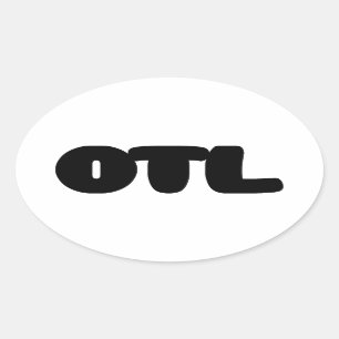Pegatina Ovalada Emoticon OTL ~ Argot coreano