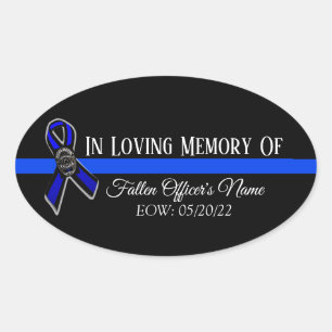 PEGATINA OVALADA EN LA MEMORIA DE AMOR DE LA FALLIDA POLICÍA DE APO