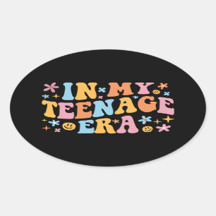 Pegatina Ovalada En mi era adolescente I