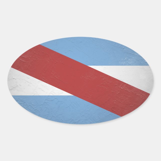 Pegatina Ovalada Entre ríos (Anverso)