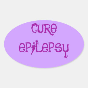 PEGATINA OVALADA EPILEPSIA DE CURE