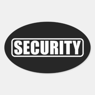 Pegatina Ovalada Equipo de Seguridad del Evento