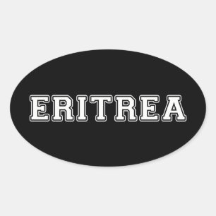 Pegatina Ovalada Eritrea
