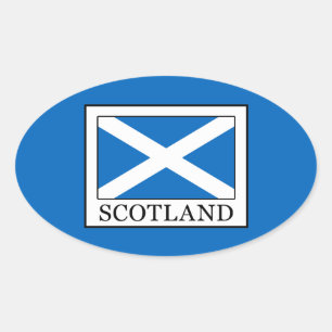 Pegatina Ovalada Escocia