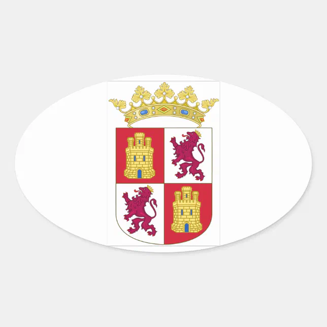 Pegatina en relieve de la Bandera de España sin escudo