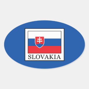 Pegatina Ovalada Eslovaquia