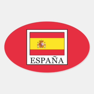 Pegatina Ovalada España