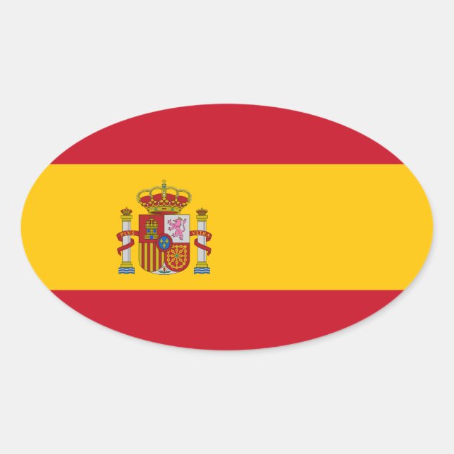Pegatina Ovalada España (Anverso)