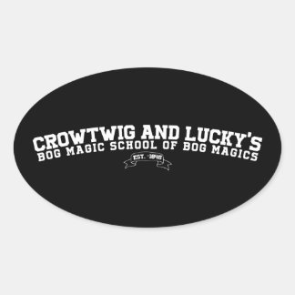 Pegatina Ovalada Espíritu escolar