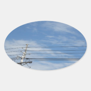 Pegatina Ovalada Esquina de la Naturaleza NewJersey Estados Unidos 