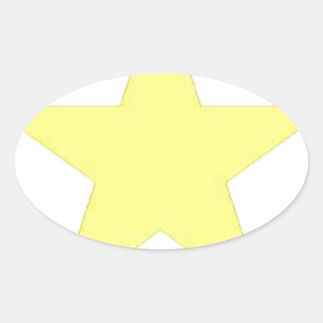 Pegatina Ovalada estrella del ejército (Anverso)