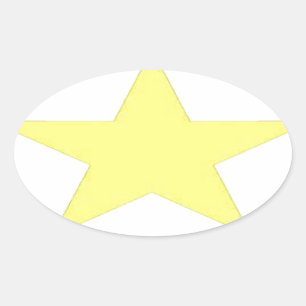 Pegatina Ovalada estrella del ejército