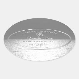 Pegatina Ovalada Etiquetas de empaque de productos de ocaso del océ