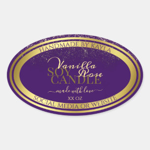 Pegatina Ovalada Etiquetas de empaquetado de productos clásicas mor