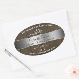 Pegatina Ovalada Etiquetas de empaquetado de productos de grano de 