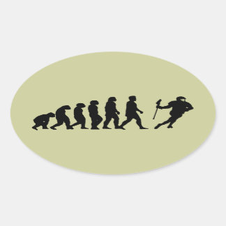 Pegatina Ovalada Evolución