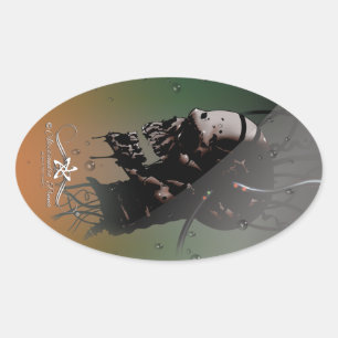 PEGATINA OVALADA EXPERIMENTO