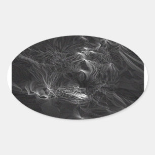 Pegatina Ovalada Fantasma