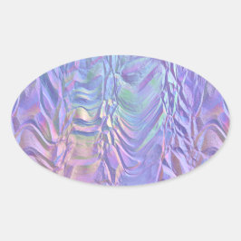 Pegatina Ovalada fantastica horizonte :