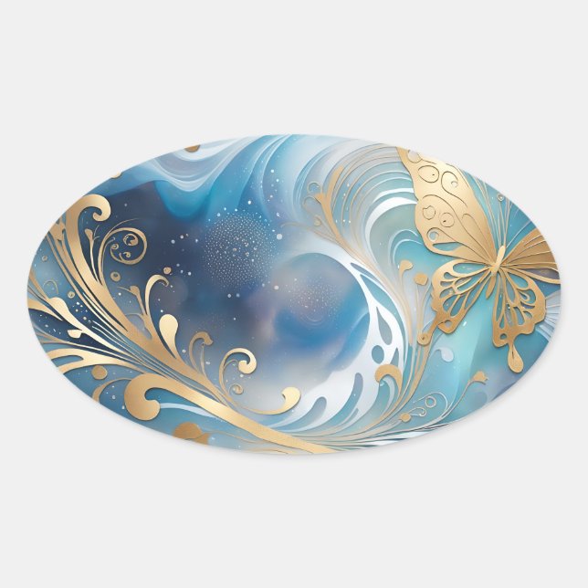 Pegatina Ovalada Fauna 1 - 001 (Anverso)