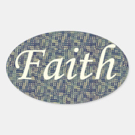Pegatina Ovalada Fe Resonante
