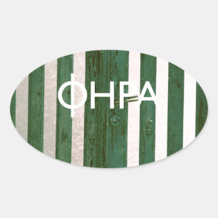 Pegatina Ovalada Fira - Santorini