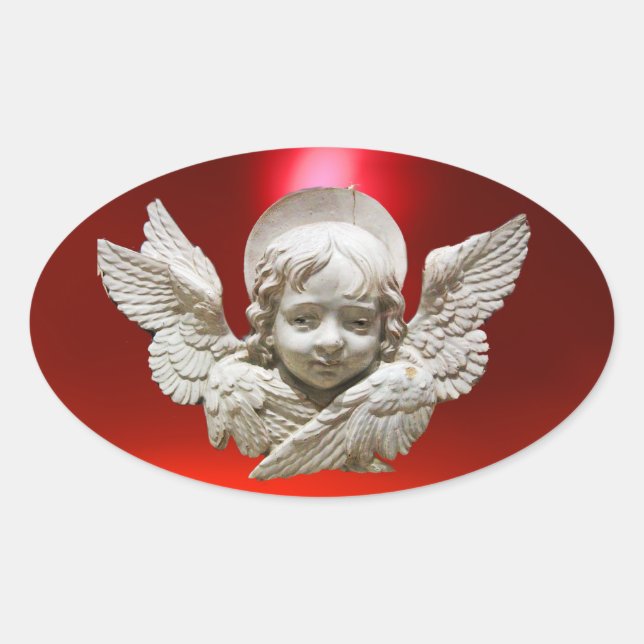 PEGATINA OVALADA FLORENTINE RENAISSANCE ANGEL (Anverso)