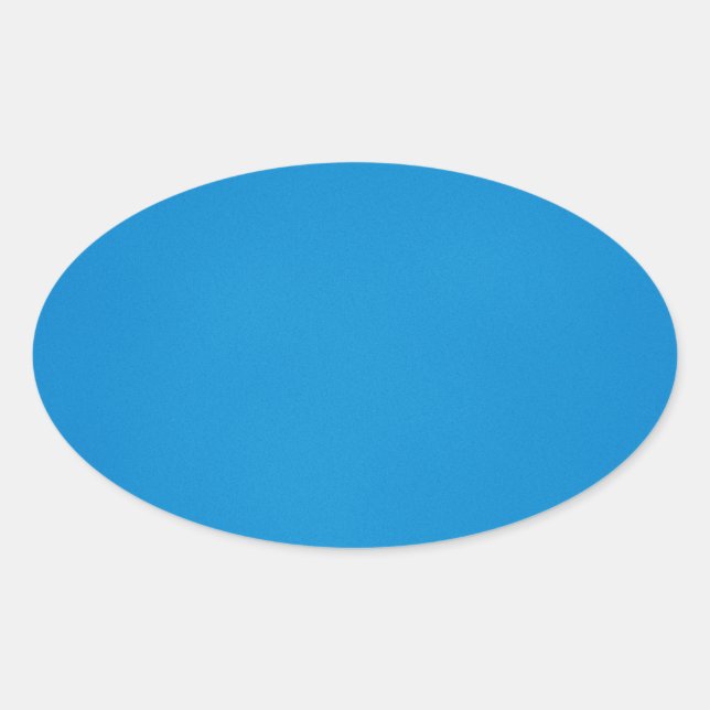 Pegatina Ovalada Fondo gris azul brillante (Anverso)